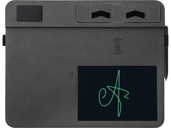 Многофункциональный коврик для мыши «Multi Pad» с беспроводной зарядкой и LCD экраном, 10 Вт