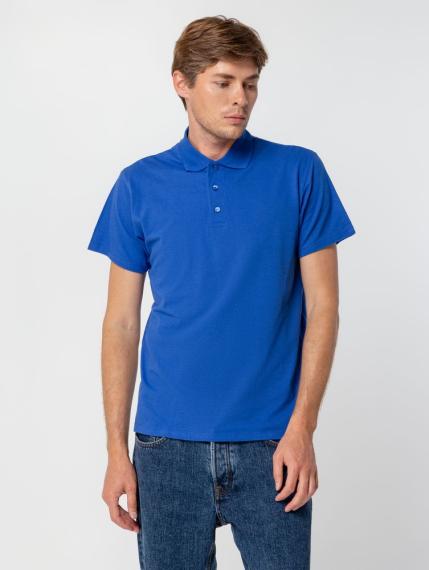 Рубашка поло мужская Summer 170 ярко-синяя (royal), размер L