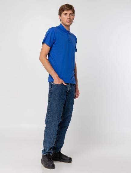 Рубашка поло мужская Summer 170 ярко-синяя (royal), размер S