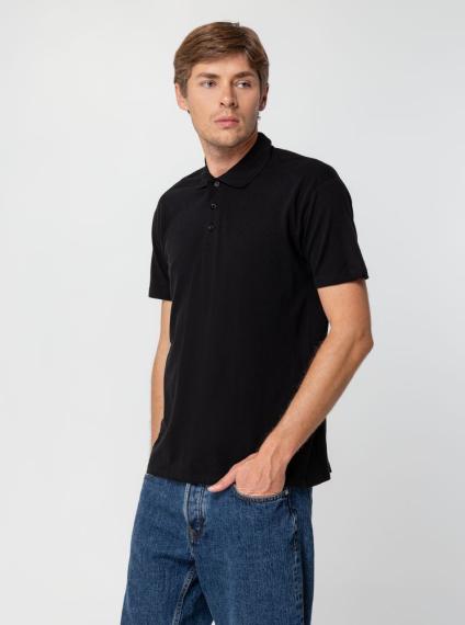 Рубашка поло мужская Summer 170 черная, размер S