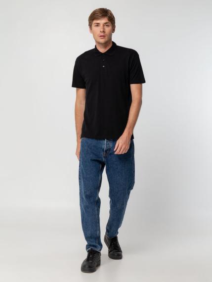 Рубашка поло мужская Summer 170 черная, размер XL