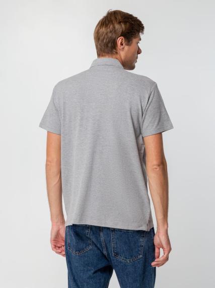 Рубашка поло мужская Spring 210 серый меланж, размер 5XL