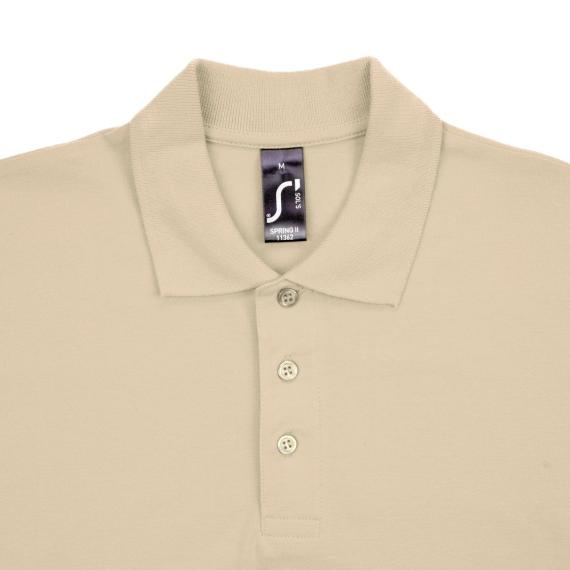 Рубашка поло мужская Spring 210 бежевая, размер M