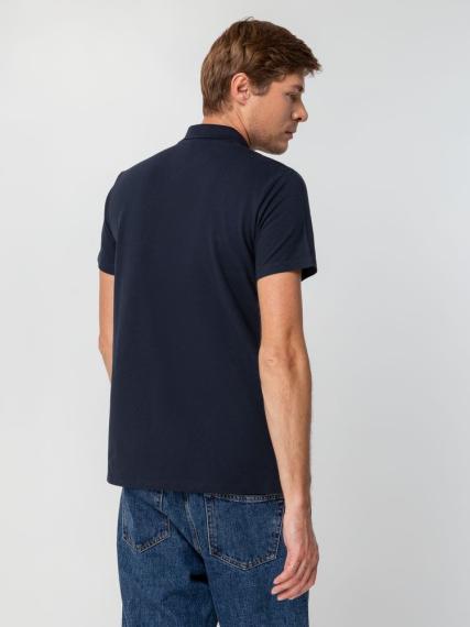 Рубашка поло мужская Spring 210 темно-синяя (navy), размер XXL