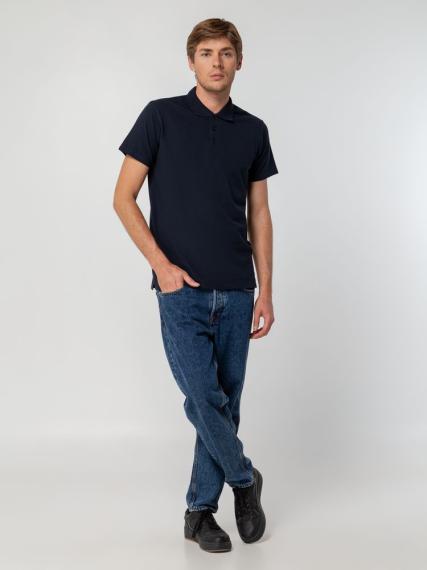 Рубашка поло мужская Spring 210 темно-синяя, размер 5XL