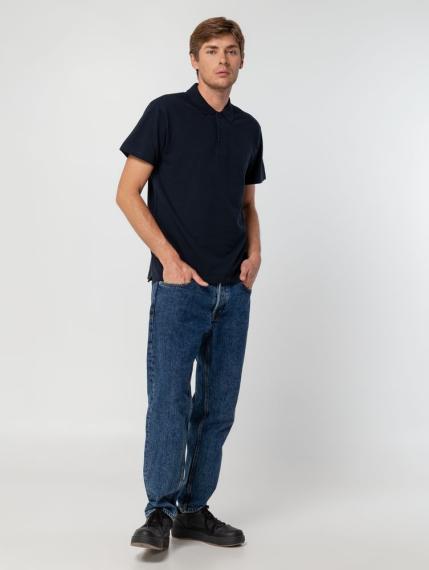 Рубашка поло мужская Summer 170 темно-синяя (navy), размер L