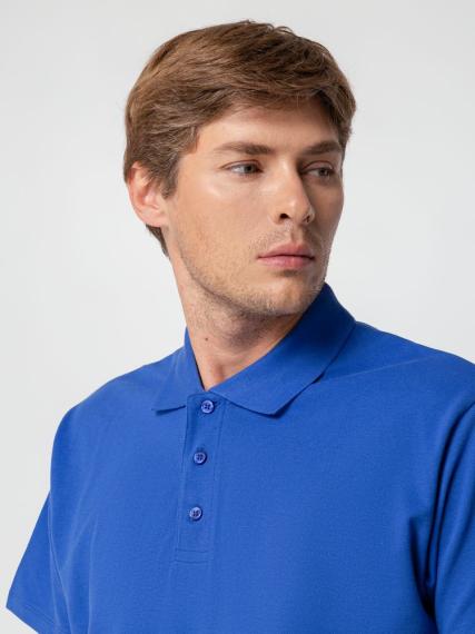 Рубашка поло мужская Spring 210 ярко-синяя (royal), размер S