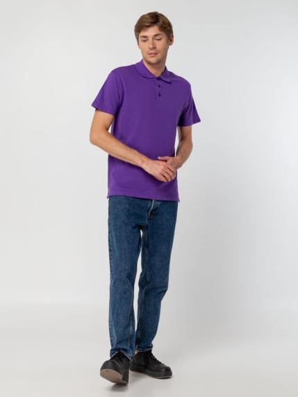 Рубашка поло мужская Summer 170 темно-фиолетовая, размер S