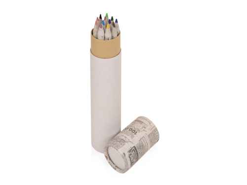 Набор цветных карандашей из "газетной бумаги" в тубе «News»
