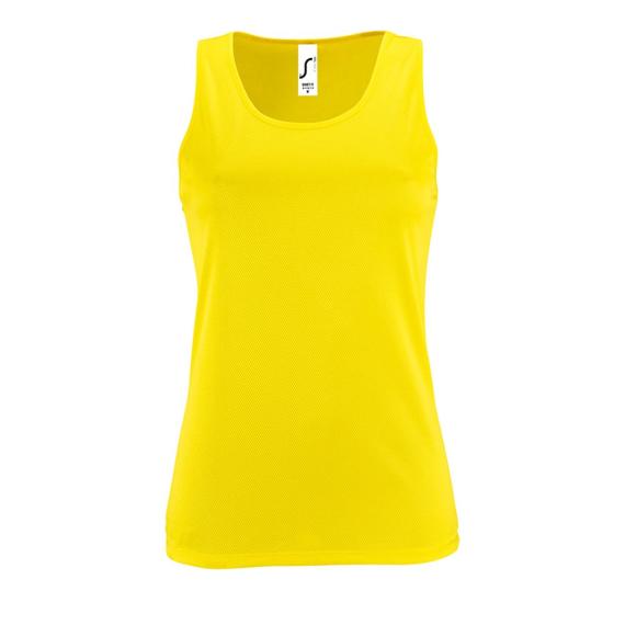 Майка женская Sporty TT Women желтый неон, размер XL