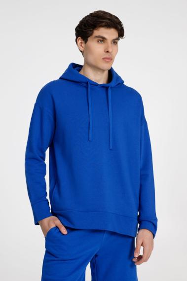 Худи унисекс H2, синее, размер XL/XXL