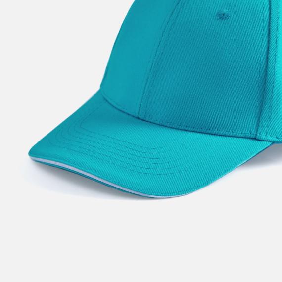 Бейсболка Buffalo, бирюзовая с белым