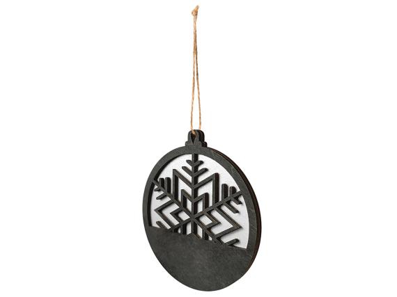 Подвеска деревянная «Noirflake»
