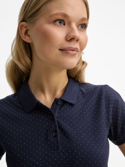 Рубашка поло женская Brandy Women темно-синий с белым, размер XL