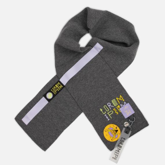 Шарф Urban Flow, темно-серый меланж