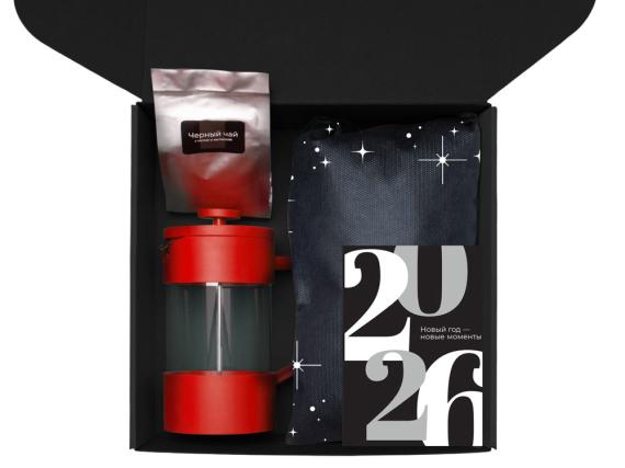 Подарочный набор «Re:Together» с френчпрессом, кружками и дженгой