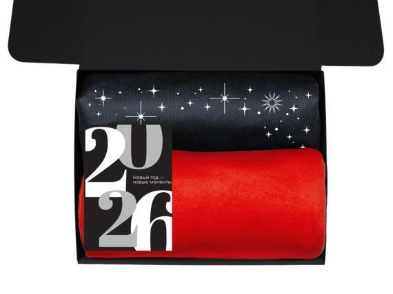 Подарочный набор «Re:Moments» с пледом, френчпрессом и медом