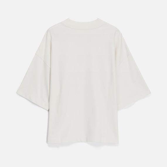 Футболка оверсайз унисекс T9, молочно-белая, размер XL/XXL