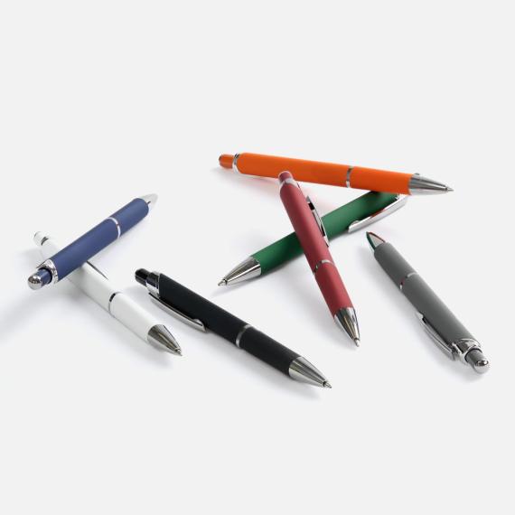 Ручка шариковая Chromos Soft Touch, синяя