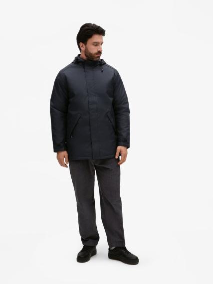 Куртка на стеганой подкладке Robyn темно-синяя, размер 4XL