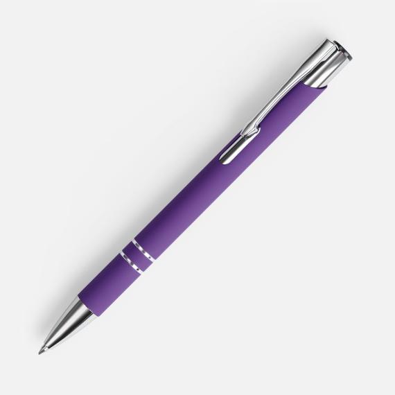 Ручка шариковая Keskus Soft Touch, фиолетовая