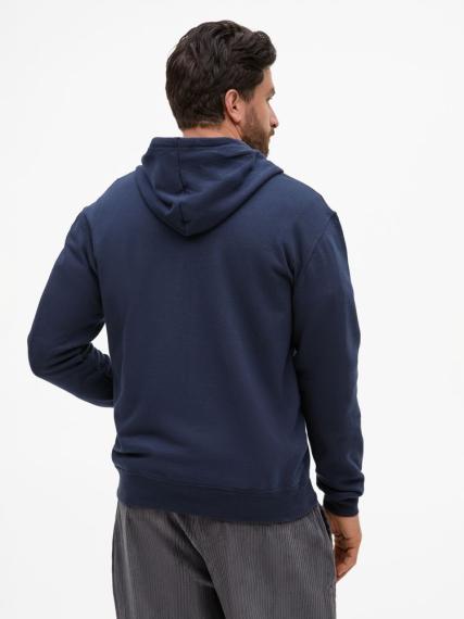 Толстовка унисекс Stone темно-синяя, размер L