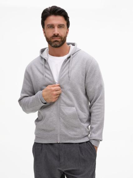 Толстовка унисекс Stone серый меланж, размер S