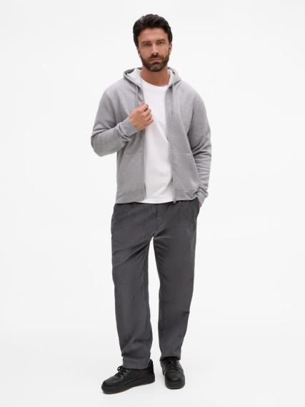 Толстовка унисекс Stone серый меланж, размер S
