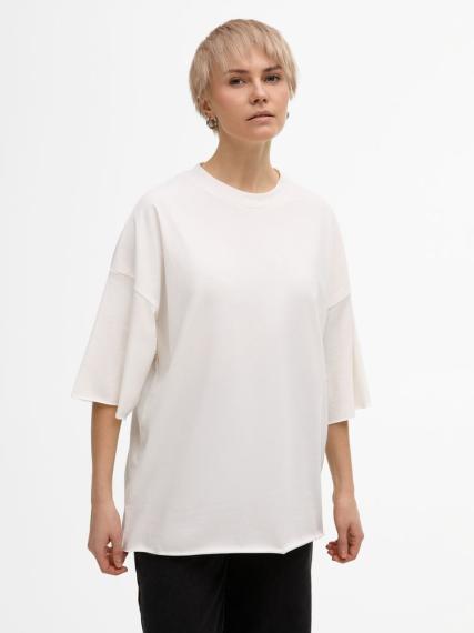 Футболка унисекс T1, молочно-белая, размер XL/XXL