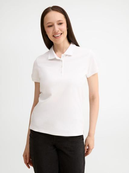 Рубашка поло женская People 210 белая, размер M