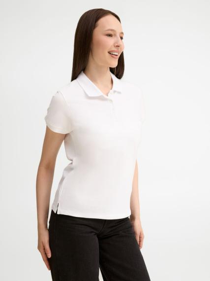 Рубашка поло женская People 210 белая, размер M