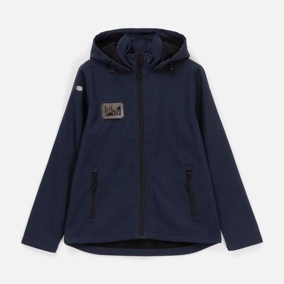 Куртка софтшелл с капюшоном мужская Race Men, темно-синяя, размер M