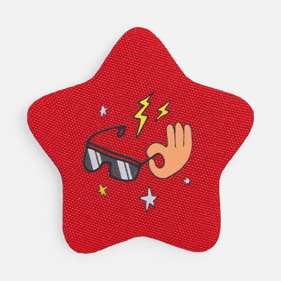 Наклейка тканевая Lunga Bial, M, красная