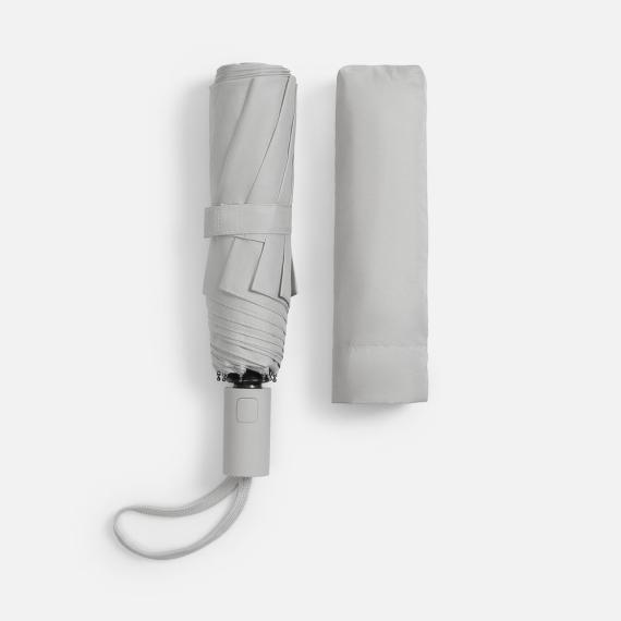 Зонт складной Cloudex, светло-серый