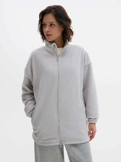 Куртка флисовая унисекс Nebo, светло-серая, размер S