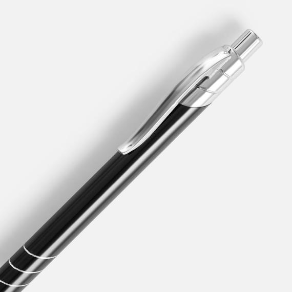 Ручка шариковая Underton Metallic, черная