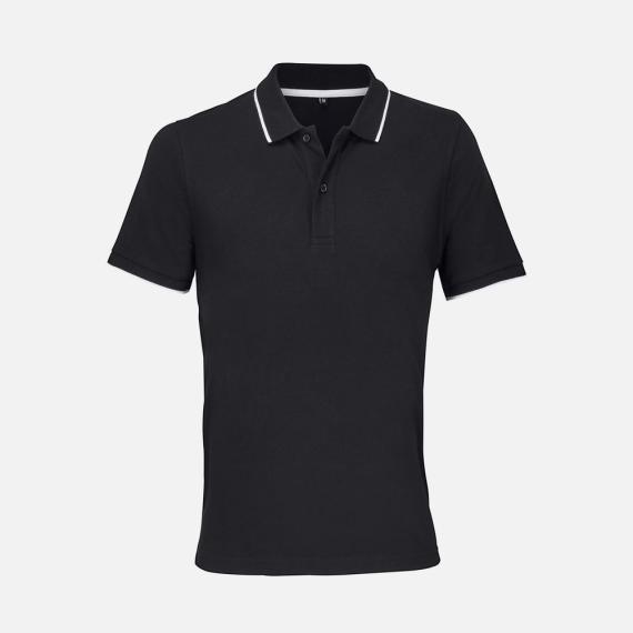 Рубашка поло унисекс Palermo, черная с белым, размер M