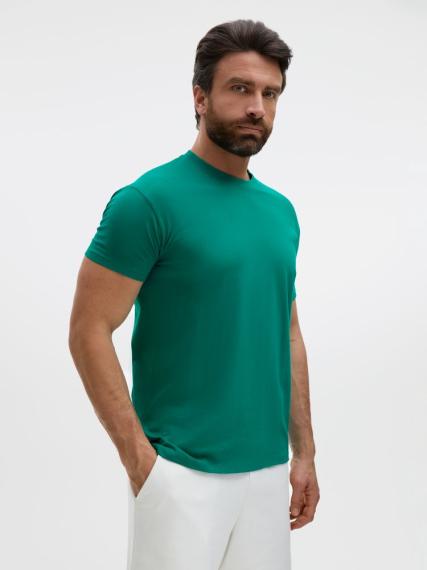 Футболка Regent 150 зеленая (изумрудная), размер XXL