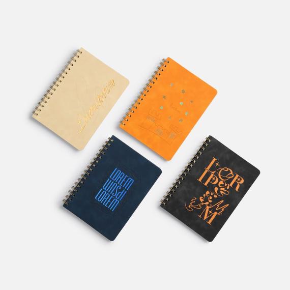 Ежедневник Spiral, недатированный, черный