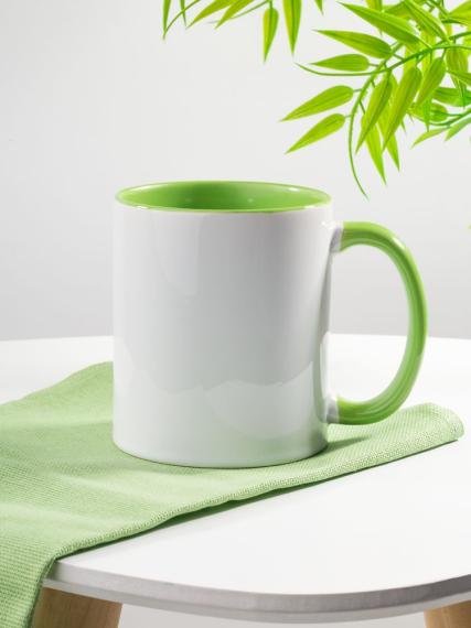 Кружка Promo Plus для сублимационной печати, зеленое яблоко