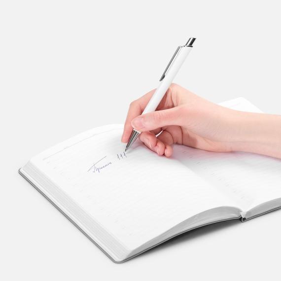 Ручка шариковая Konvent, матовая, белая