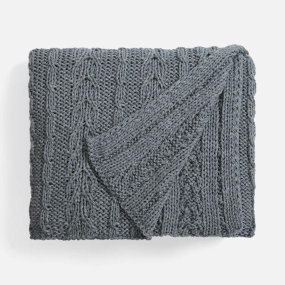 Плед Eloisa, серый меланж