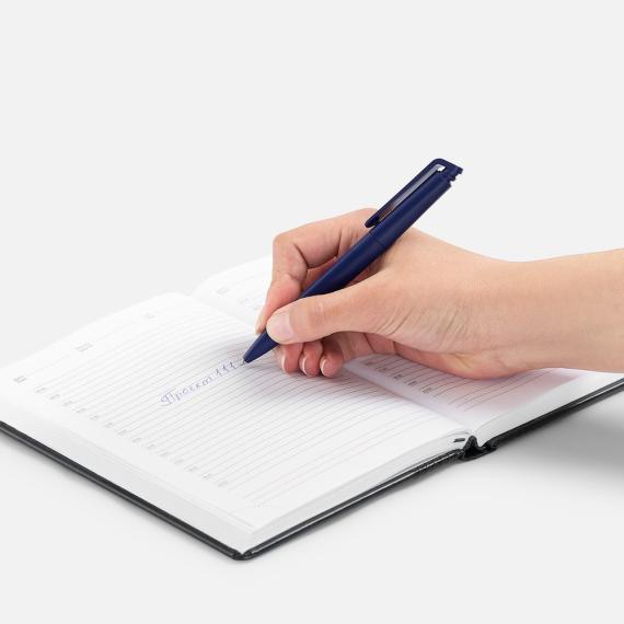 Ручка шариковая Senator Kantaro, матовая, темно-синяя