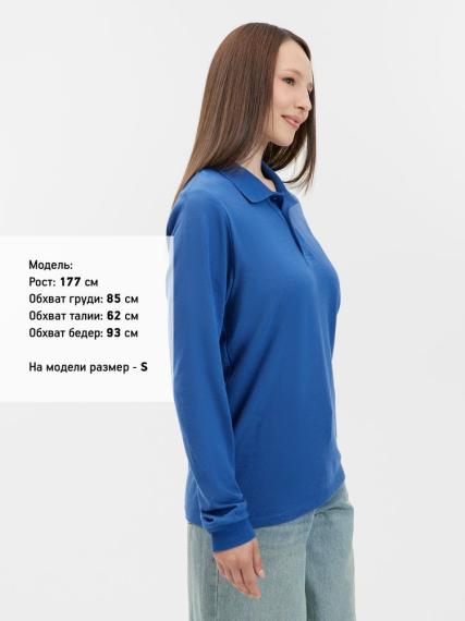 Рубашка поло с длинным рукавом Prime LSL, ярко-синяя (royal), размер L