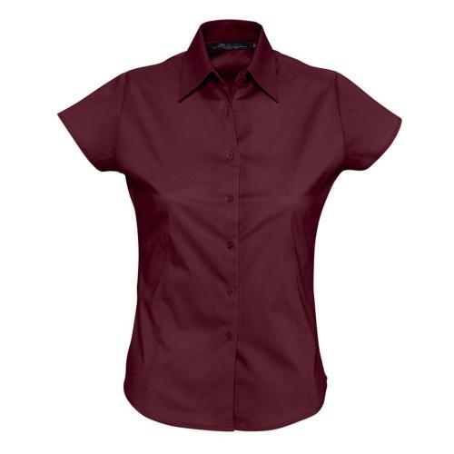 Рубашка женская с коротким рукавом Excess, бордовая