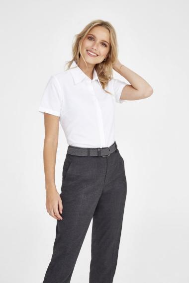 Рубашка женская с коротким рукавом Elite белая, размер 3XL