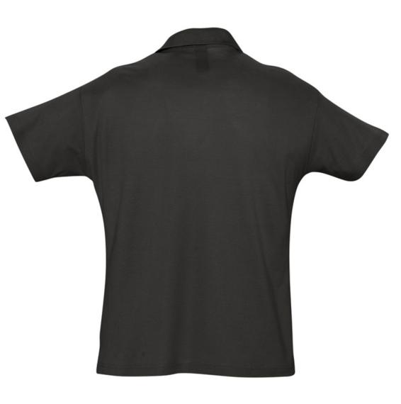 Рубашка поло мужская Summer 170 черная, размер S