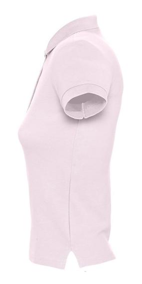 Рубашка поло женская People 210 нежно-розовая, размер XL