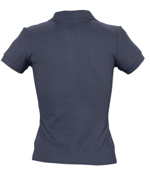 Рубашка поло женская PEOPLE 210 темно-синяя (navy), размер S