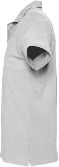 Рубашка поло мужская Spring 210 светло-серый меланж, размер L